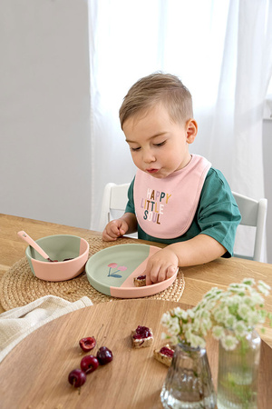 Lassig Zestaw śliniaków bawełnianych 5szt. 3m+ Happy Fruits Cherry