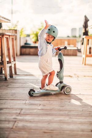 Scootandride Highwaykick 1 Jeździk i Hulajnoga 2w1 1-5 Lat Steel + Canpol Babies Termoopakowanie