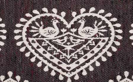 LennyLamb Żakardowa Chusta Do Noszenia Dzieci 74%Bawełna 26% Jedwab FOLKOWE SERCA NOSTALGIA rozm M