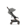 Cybex Coya Wózek Spacerowy Rama Rosegold Mirage Grey + Cybex Coya Moskitiera Black