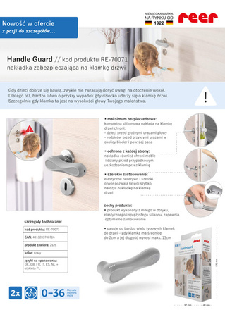 Reer Zabezpieczenie Nakładka Osłona na Klamkę 2szt