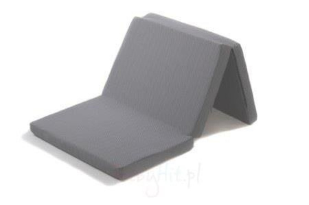 Fiki Miki Materac Do łóżeczka turystycznego / Ćwiczeń Ruchowych 120/60 cm Szaro-Czarny