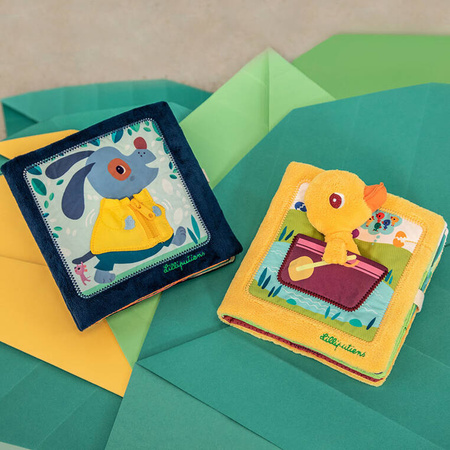 Lilliputiens Książeczka edukacyjna "Uczę się sam ubierać" Piesek Jules 18 m+