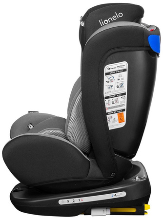 Lionelo Bastiaan 360° Fotelik Samochodowy 0-36kg Grey/Black
