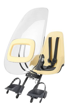 Bobike Go Mini Fotelik Rowerowy + Osłona Przeciwwiatrowa + Kask XXS Lemon Sorbet