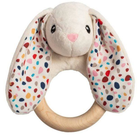 Whisbear EKO Gryzak Drewniany Króliczek Biały