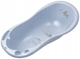 Maltex Wanna 100cm Wieloryb MINIMAL, Satynowy błękit,