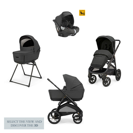 Inglesina Aptica XT System Quattro Wózek Głęboko-Spacerowy z Fotelikiem Darwin Infant Magnet Grey