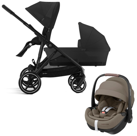 Cybex Gazelle S Wózek Głęboko-Spacerowy Rok Po Roku + Maxi-Cosi Pebble 360 Pro2 Fotelik Samochodowy