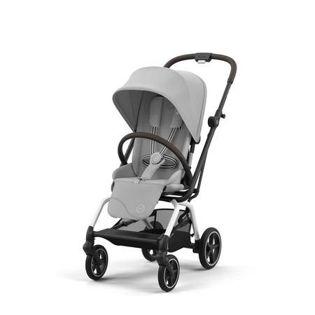 Cybex Eezy S Twist Plus 2 Wózek Spacerowy Rama Srebrna Fog Grey 2024 + Folia Przeciwdeszczowa