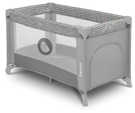 Lionelo Stefi Łóżeczko Turystyczne Concrete Multicolor