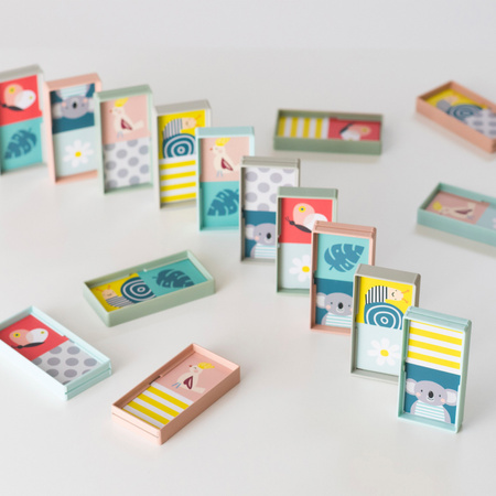 Taf Toys Domino Rally XL Edukacyjna Gra i Zabawa dla Maluchów