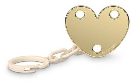 Suavinex Spread Joy Klips do Smoczka Błyszczący Beżowe Serce