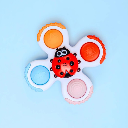 Bo Jungle Sensoryczne spinnery z przyssawką 3 sztuki 12 m-cy