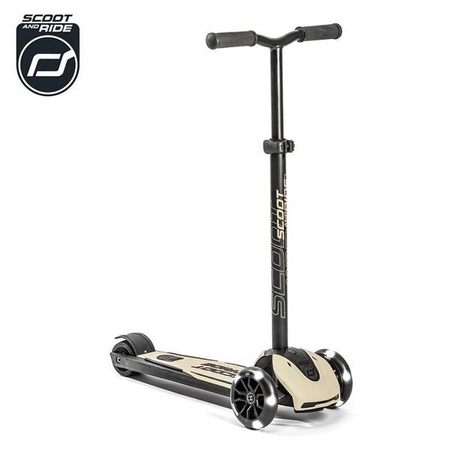 Scootandride Highwaykick 5 LED Hulajnoga Składana Ze Świecącymi Kółkami 5+ Ash
