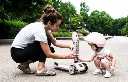 Scootandride Highwaykick 1 2w1 Jeździk i Hulajnoga 1-5 lat + Plecak Rose