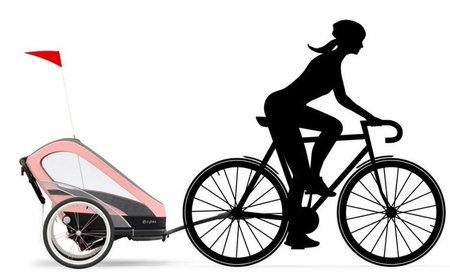 Cybex Zeno Siedzisko Przyczepki Do Biegania Do Roweru Cybex Sports Silver Pink