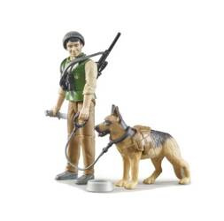Bruder Figurka Leśnika Z Psem