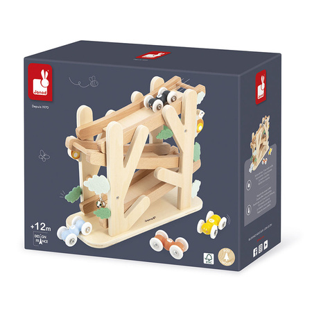 Janod Drewniany kulodrom Rampa wyścigowa dla mrówek Sweet Cocoon 12 m+