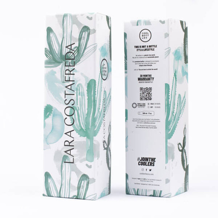 Cool Bottles Butelka termiczna 500 ml Triple cool Xclusive Watercolor Cactus