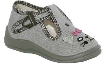 Zetpol Kapcie Dziewczęce Daria Szare Rozmiar 20