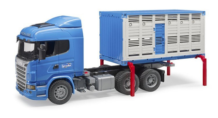 Bruder Scania R Ciężarówka Kontener z Figurką Krowy