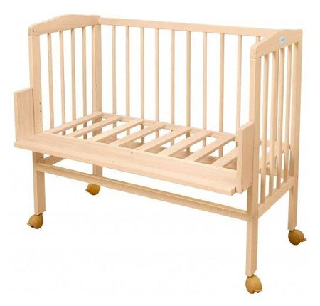 Waldin Łóżeczko Dostawne 2w1 z Wyposażeniem P8 Natural / Sówki