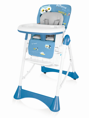 Baby Design Pepe Krzesełko do Karmienia Niebieski