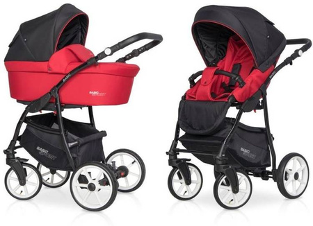 Riko Basic Sport Wózek Głęboko-Spacerowy 2w1 Sport Red