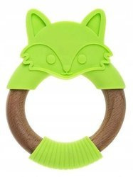 Bocioland Gryzak Drewniano-Silikonowy Lisek Zielony BOC0524