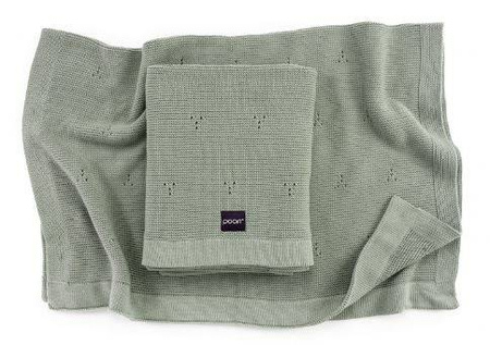 Poofi Kocyk Bawełniany Paris Khaki 80x100