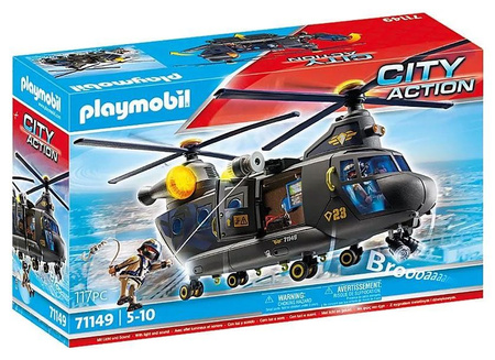 Playmobil City Action Śmigłowiec ratunkowy jednostki specjalnej