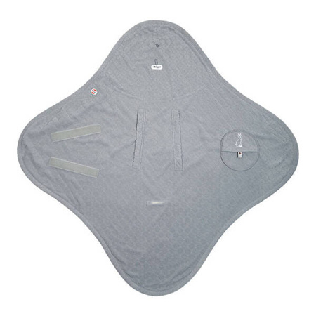 Lodger Polarowy Wielofunkcyjny Otulacz Do Fotelika Samochodowego Szary Fleece Drizzle