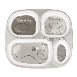 Thermobaby - Talerz z przegródkami  Savana / Szary