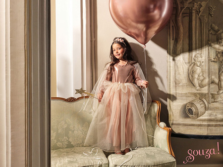 Souza! Sukienka wizytowa tiulowa z rękawami Philou 3-4 lata