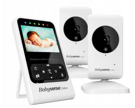 BabySense Elektryczna Niania Video V24 z 2 Kamerami
