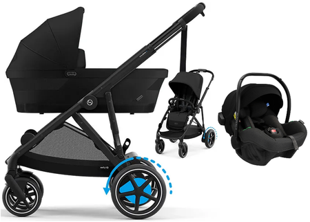 Cybex E-Gazelle S Wspomagany Wózek Głęboko-Spacerowy + Avionaut Pixel Pro 2.0 C Fotelik Samochodowy
