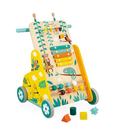 Janod Tropik Wielofunkcyjny Pchacz Edukacyjny 12m+