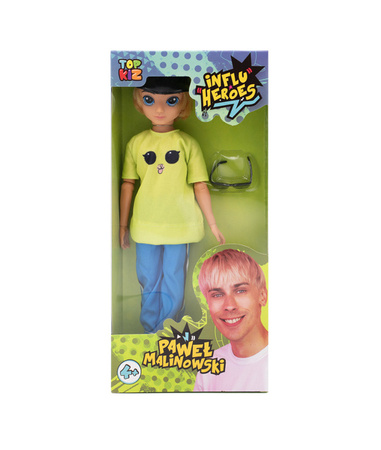 TopKiz InfluHeroes Lalka Paweł Malinowski