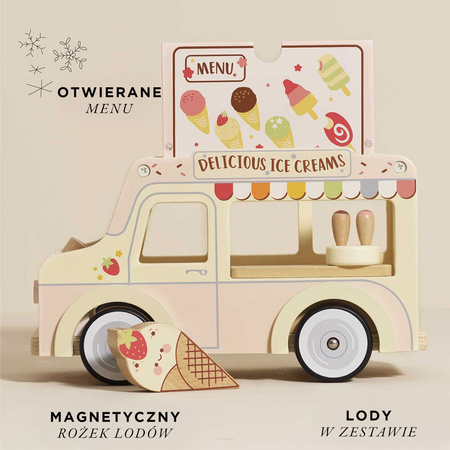 Le Toy Van Drewniany Samochód Retro Lodziarnia Dolly