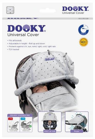 Dooky Uniwersalna Osłonka Przeciwsłoneczna do Wózka i Fotelika Crowns
