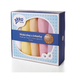 Xkko Pieluszki Organic 70x70 Organic Stare Czasy - Pastels for Girls