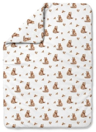 Waldin Kołdra Bambusowa 135x100 Niedźwiadki Biała