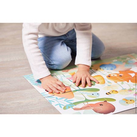 Janod Puzzle w Walizce 20 elementów 2+ Przyjaciele z Ogródka