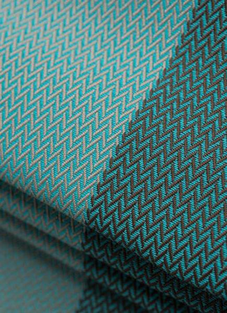 LennyLamb Moja Pierwsza Chusta Do Noszenia Dzieci Tkana Splotem Jodełkowym Mała Jodełka Rozmiar M 4,6m 100% Bawełna Baby Mint