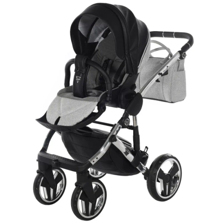 Tako Handcraft Glitter Wózek Głęboko-Spacerowy 03 Black/Silver