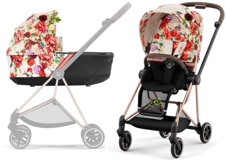 Cybex Mios 3.0 Wózek Głęboko-Spacerowy Spring Blossom Light