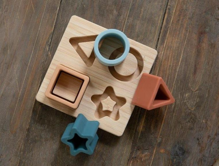 Bo Jungle Sorter układanka silikon i bambus STAR Classic