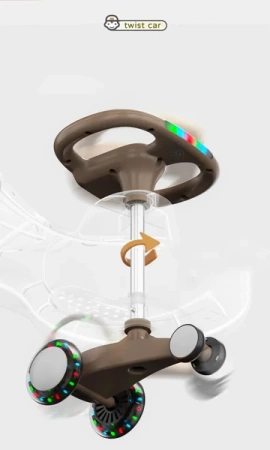 Babyhood BP-810C Jeździk Dziecięcy Beżowe Siedzisko