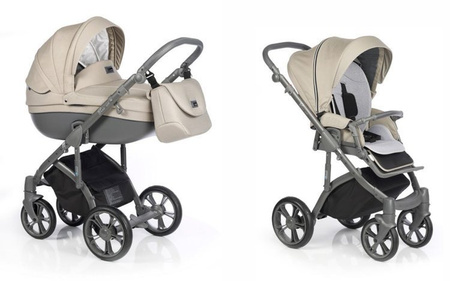 Roan Bass Soft Wózek Głęboko-spacerowy 2w1 Beige Dots